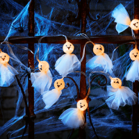 Halloween String Lights Dekoratif Pilli Aydınlatma Hayalet Temalı