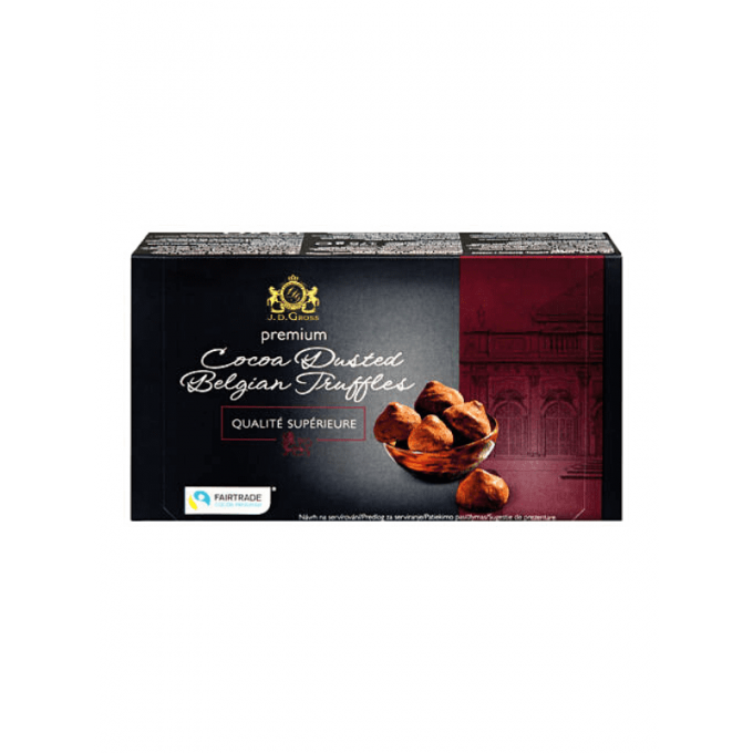 J.D. gross Cocoa Dusted Belgian Truffles 175 g