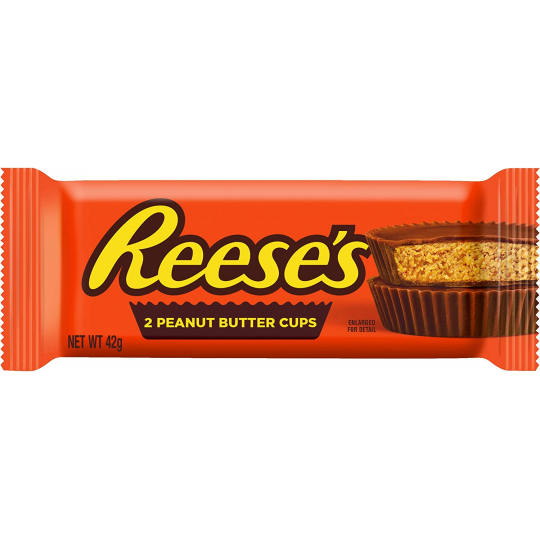 REESE'S MİLK CHOCOLATE 2 PEANUT BUTTER CUPS 42 G-AMERİKA MENŞEİ