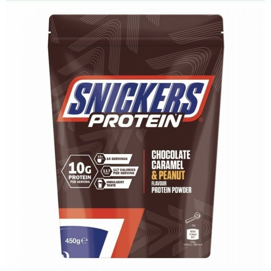 Snickers Protein - Chocolate Caramel & Peanut Flavour Protein Powder 450g