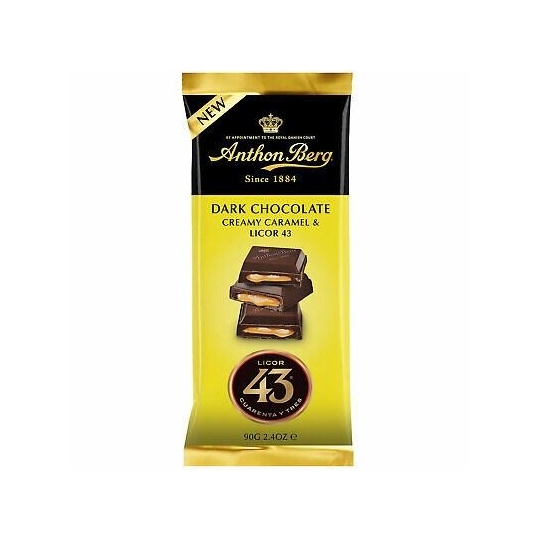 Anthon Berg Dark Chocolate Licor 43 and caramel filling 90g