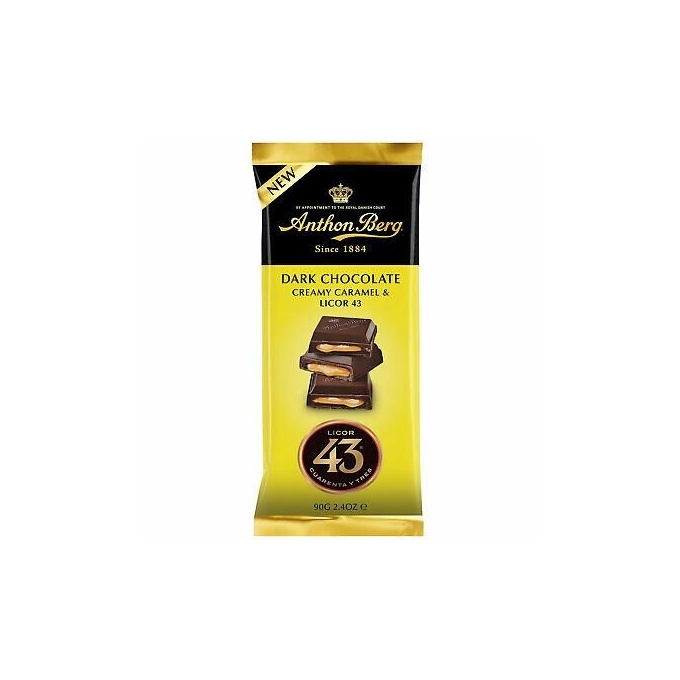 Anthon Berg Dark Chocolate Licor 43 and caramel filling 90g