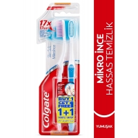 Colgate Mikro İnce Hassas Temizlik Yumuşak Diş Fırçası 1+1 