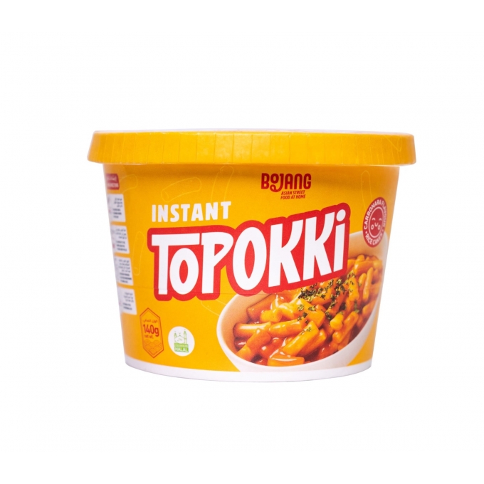 Bojang Instant Topokki - Carbonara Flavour Rice Cakes 140g