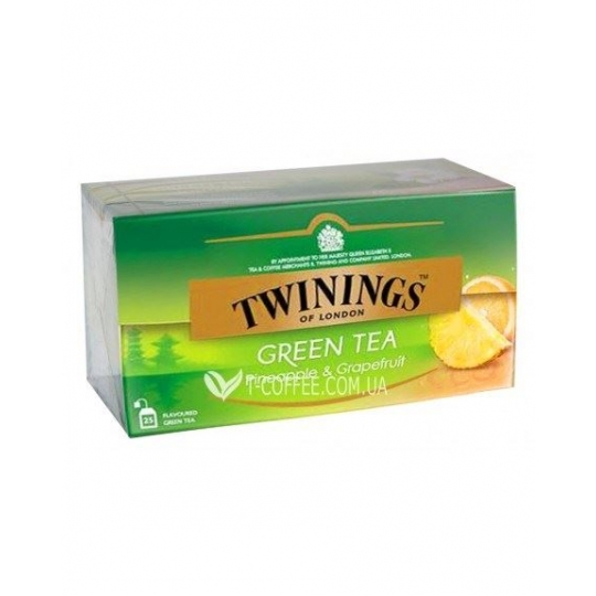 Twinings Green tea pineapple  greyfurt 25 adet sallama Poşet çay