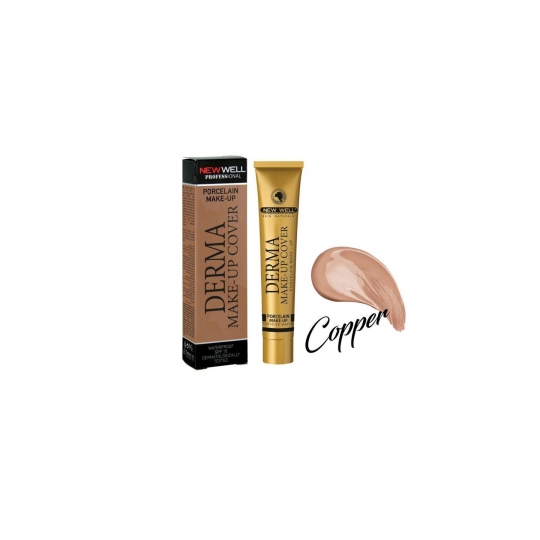 New Well Derma Makeup Cover Yoğun Kapatıcı Fondöten 04 Copper