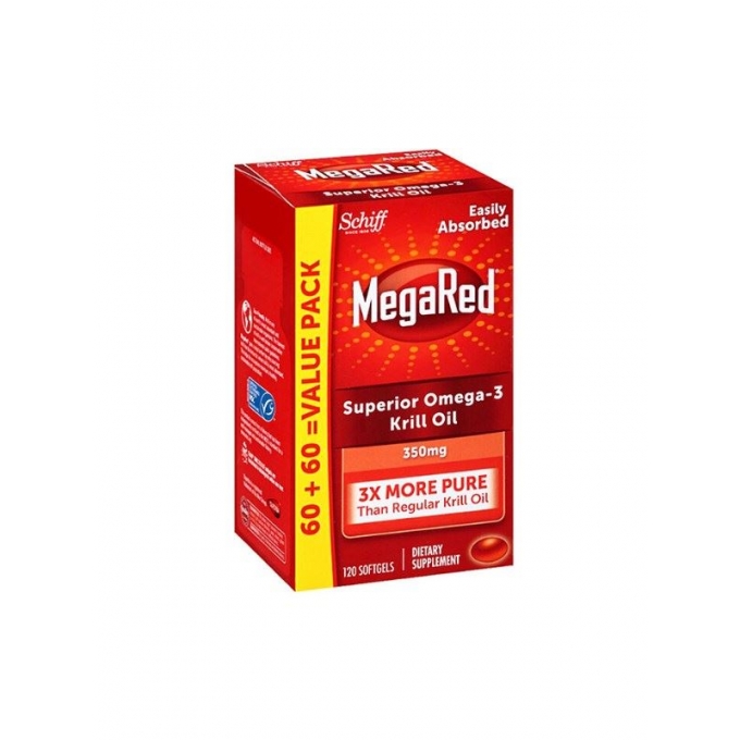MegaRed Superior Omega 3 Krill Oil 350 mg 120 Softgels