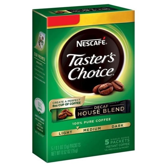 Nescafe Taster's Choice Decaf House Blend Instant Coffee (5x3g) 15g