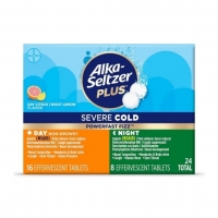 Alka Seltzer Plus Severe Cold Powerfast Fizz - Day & Night 24 Tablets