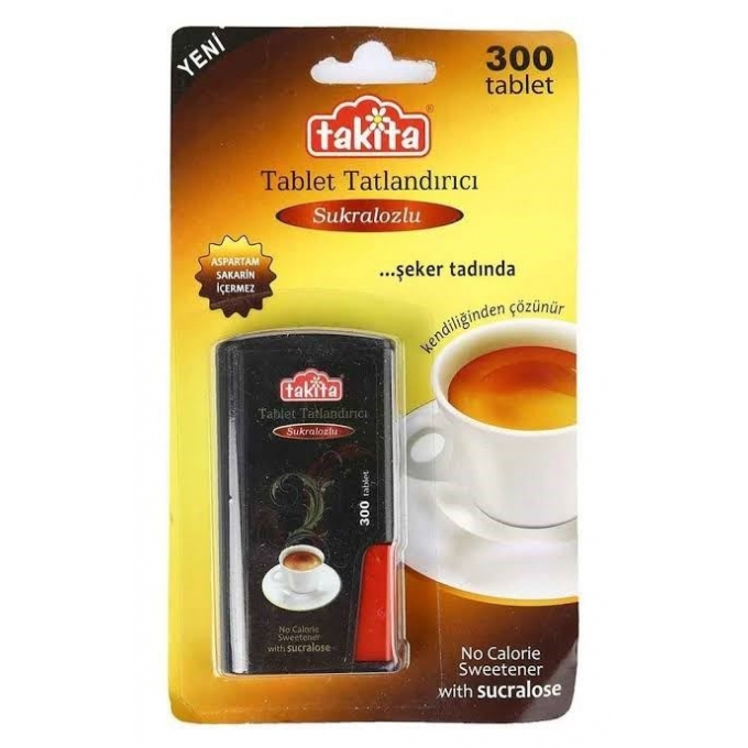 Takita Tablet Tatlandırıci 300 Tablet 18g X 10 ADET