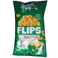 Snack Day Flips Peanut Yer Fıstığı Aromalı Cips 100g