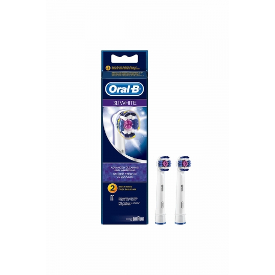 Oral-B 3D White Şarjlı 2'li Yedek Fırça Başlığı