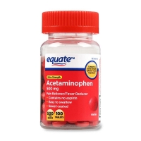 Equate Extra Strength Acetaminophen Red Sweet Coated 500 mg 100 Tablets