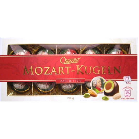 Choceur Mozart Kugeln 200gr Marzipan Bademli Çikolata Kısmet Şarküteri