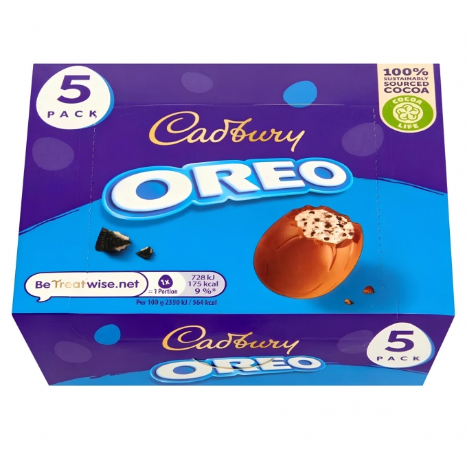 Cadbury Oreo Chocolate Eggs (5x31g) 155g