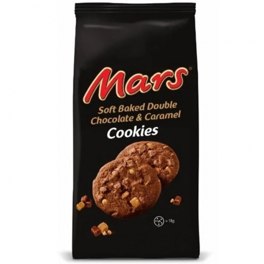 Mars Soft Baked Double Chocolate & Caramel Cookies 162g