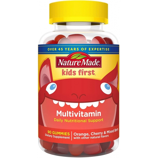 Nature Made Kids First Daily Günlük Besin Takviyesi 90 Adet Yumuşak Gummies 