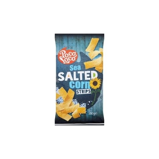 Poco loco sea salted corn strips 200gr