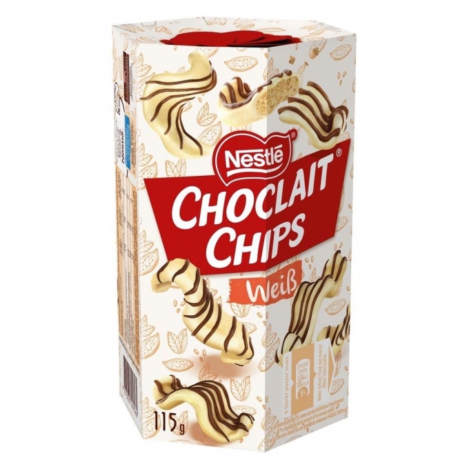 Nestle Choclait Chips 115gr - Beyaz Çikolata Kaplı Mini Gofretler