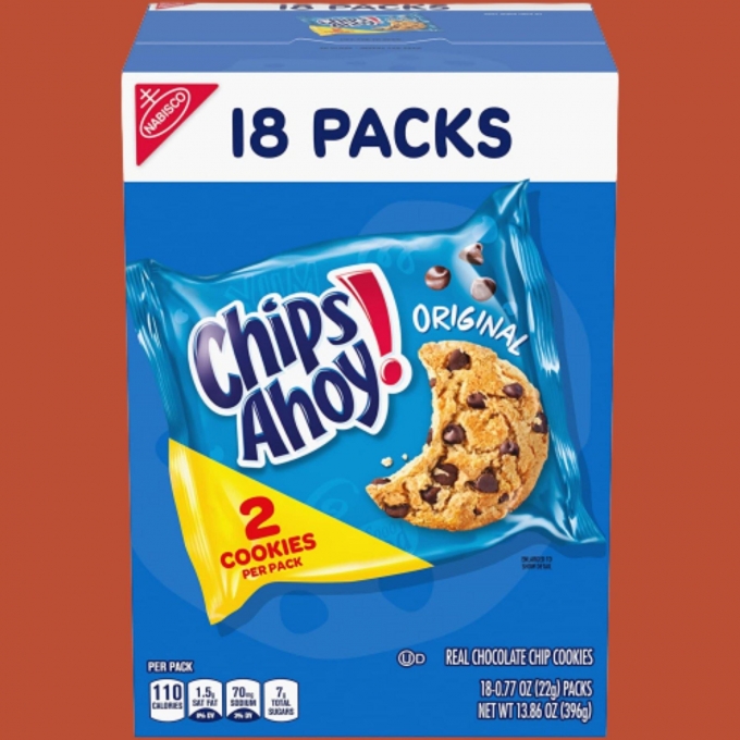 Chips Ahoy Original 18 Packs 396gr 