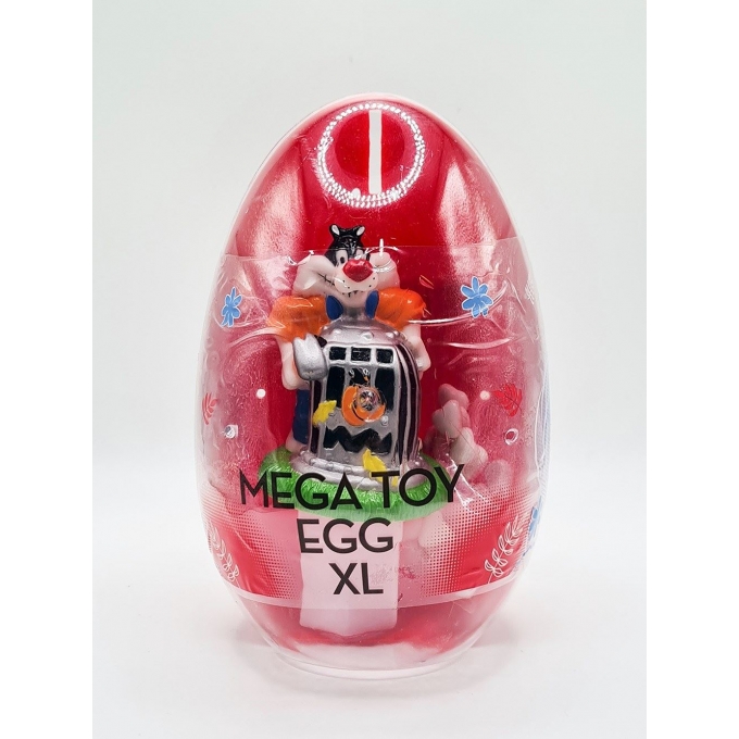 Mega Toy Egg XL Kırmızı Oyuncaklı Şekerleme 10g