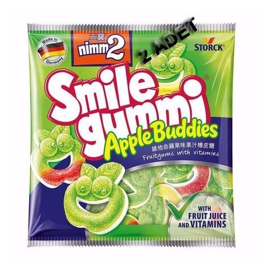 Nimm2 Smile Gummi Apple Buddies Şekerleme 90gr-2 ADET