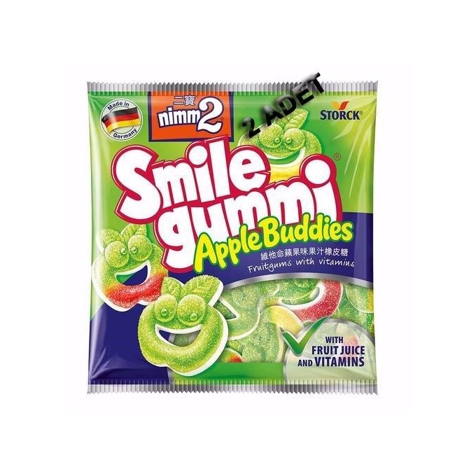 Nimm2 Smile Gummi Apple Buddies Şekerleme 90gr-2 ADET