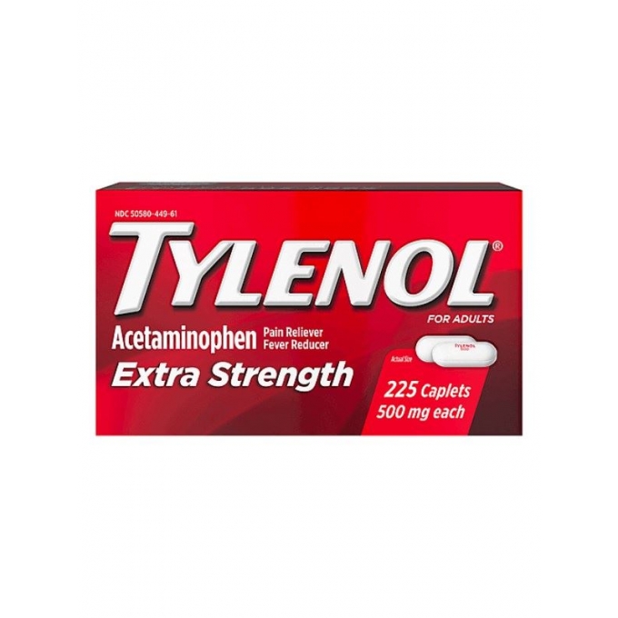 Tylenol Caplets 225 Caplets 500 Mg