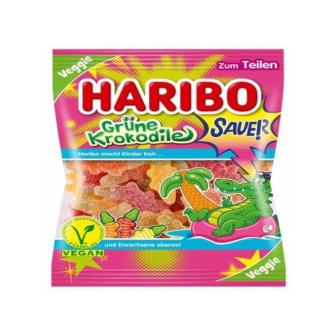 Haribo  Grüne Krokodile Vegan Şekerleme 200gr