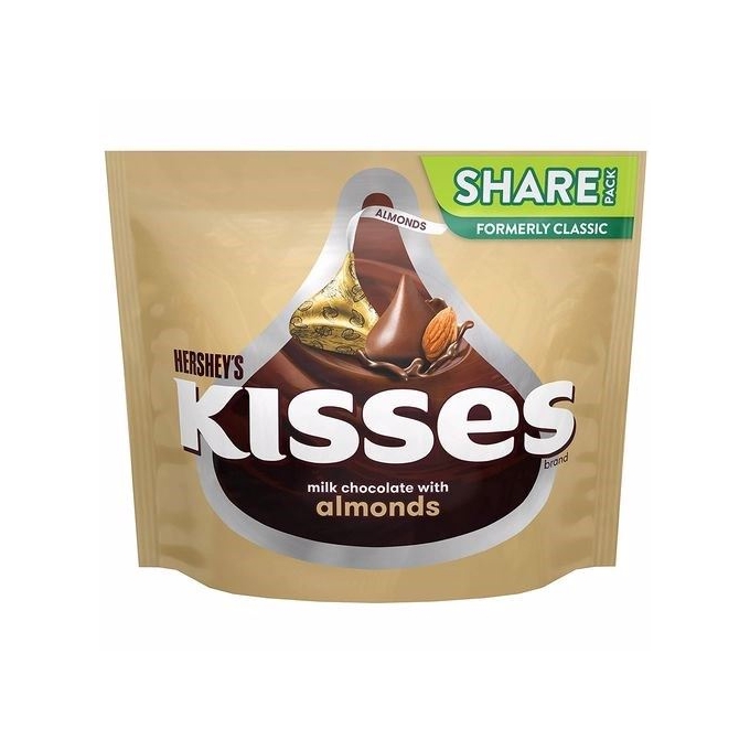 Hershey's Kisses Almond Chocolate Bademli Çikolata 283g Kısmet Şarküteri