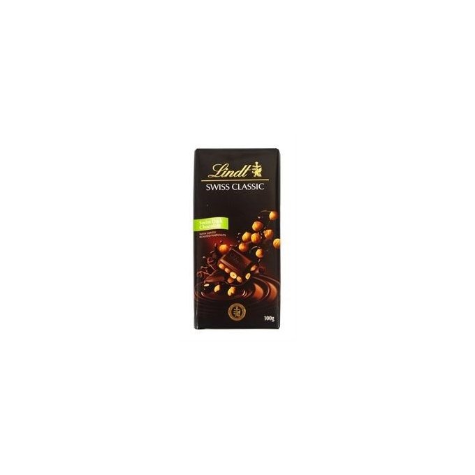 Lindt Swiss Classic Dark Choccolate With Roasted Hazelnut 100 G