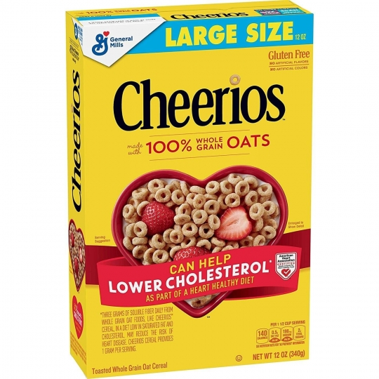 General Mills, CheeriosTam Tahıllı Yulaf  Kavaltılık Gevrek 340g