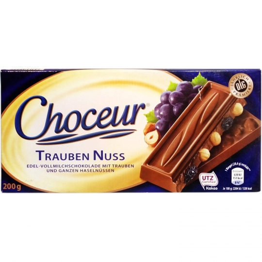 Choceur Rum Trauben Nuss 200g