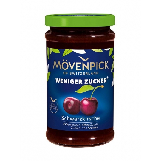  Mövenpick Gourmet Frühstück Weniger Zucker Schwarzkirsche Fruchtaufstrich 220 g