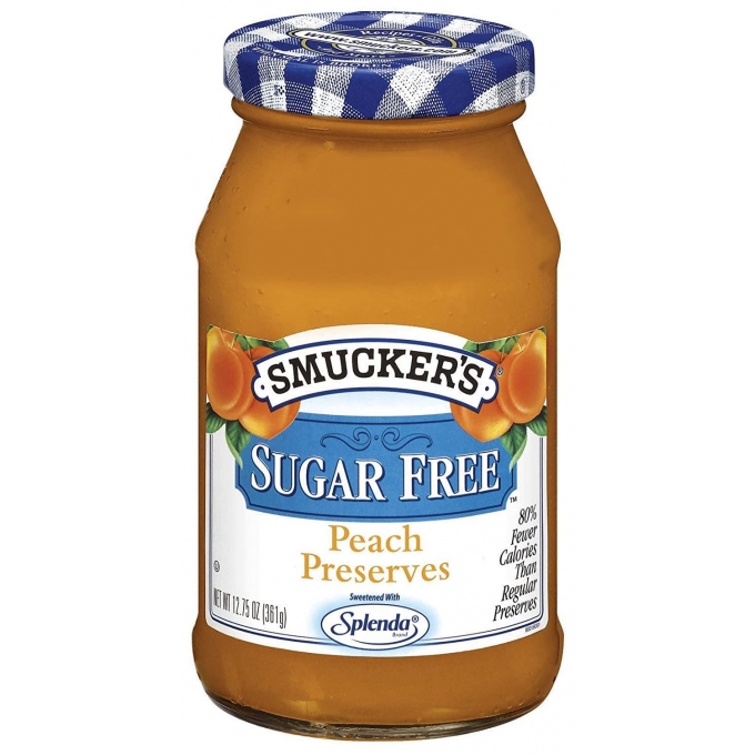 Smuckers Jams Sugar Free Peach Şekersiz Şeftali Reçeli 361g