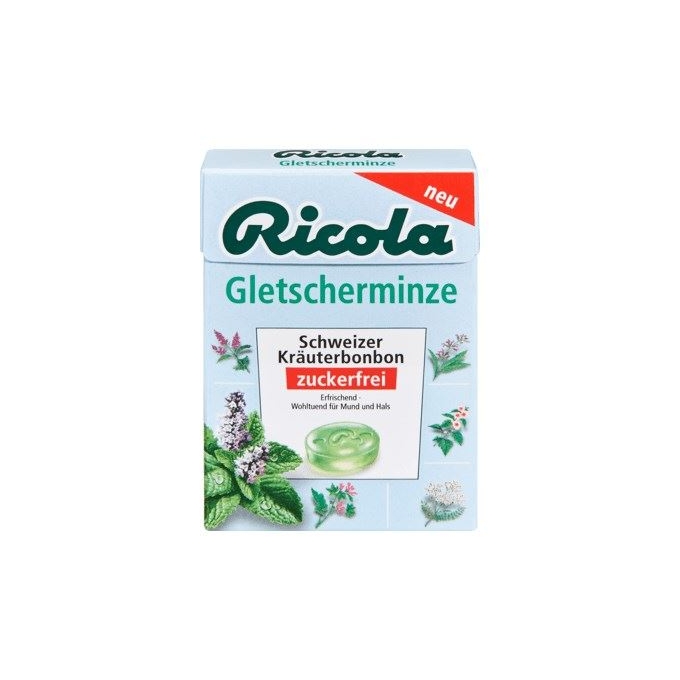 Ricola Gletscherminze Zuckerfrei Nane Aromalı  Şekerleme 50g