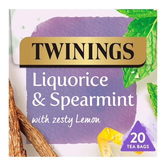 Twinings Liquorice & Spearmint Herbal Tea, 20 Tea Bags 40 gr