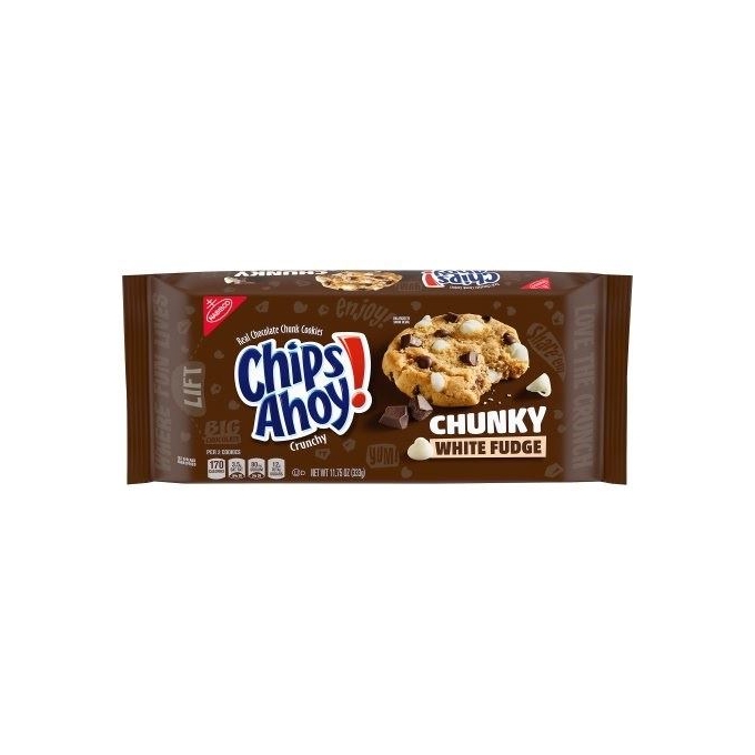  Nabisco Crunchy Cookies White Fudge Chunky Beyaz Çikolatalı Kurabiye 333g