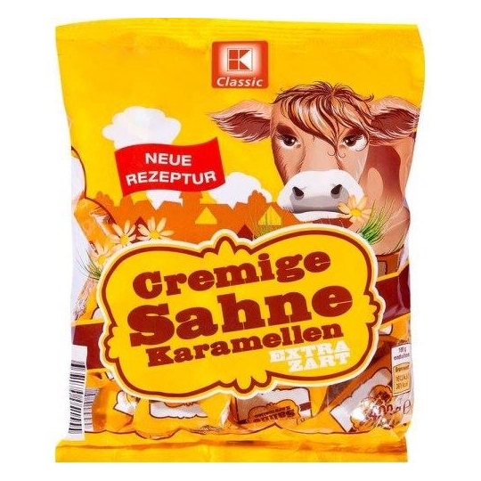 K-CLASSIC Cremige Sahne Karamellen  Kremalı Karamel Ekstra Yumuşak 400g