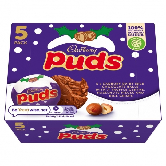 Cadbury Puds Milk Chocolate Balls (5x35g) 175g