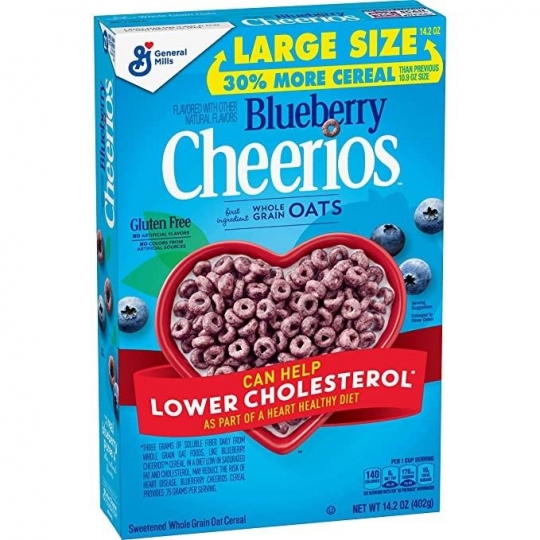 General Mills Cheerios Blueberry Meyveli Yulaf Kahvaltılık Gevrek 402g