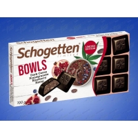 Schogetten Bowls Dark Cocoa Pomegranate Blueberry Hemp Meyveli Çikolata 100g