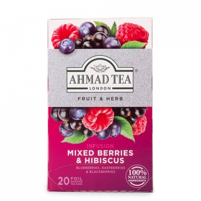 Ahmad Tea Mixed Berries&Hibiscus (20x2g) 40g Meyveli Poşet Çay 20'li