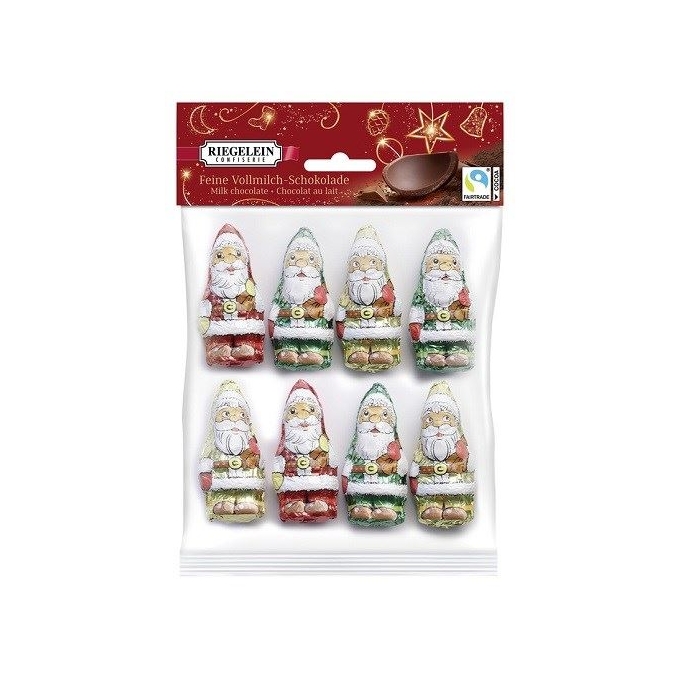 SANTA CLAUS CHOCOLATE BARS, 8 PCS., 100 G