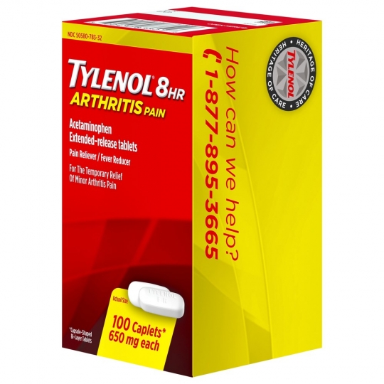 Tylenol 8 Hour Arthritis Pain 650 mg 100 Caplets