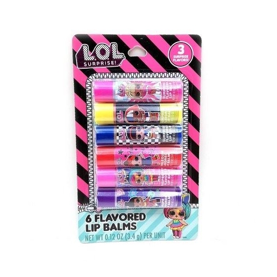 L.O.L. Surprise! Lip Balm On Card 6 farklı Lipstick  3.4g