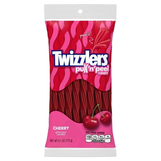 Twizzlers Pull 'n' Peel Candy Cherry 172 Gr