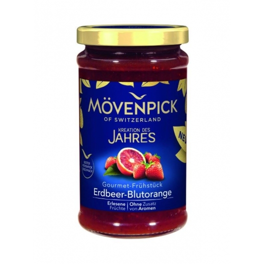  Mövenpick Gourmet Frühstück Erdbeer Blutorange Fruchtaufstrich 250 g