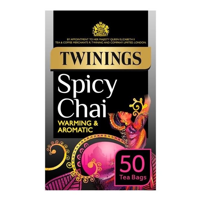 Twinings Spicy Chai Tea, 50 Tea Bags 125g