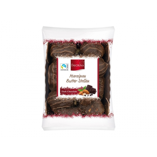 Favorina Marzipan Butter Stollen - Dark Chocolate 350g